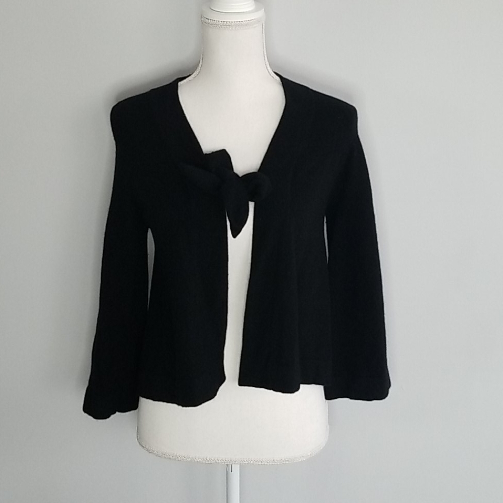 Banana Repupblic Lamb's Wool Tie Cardigan
